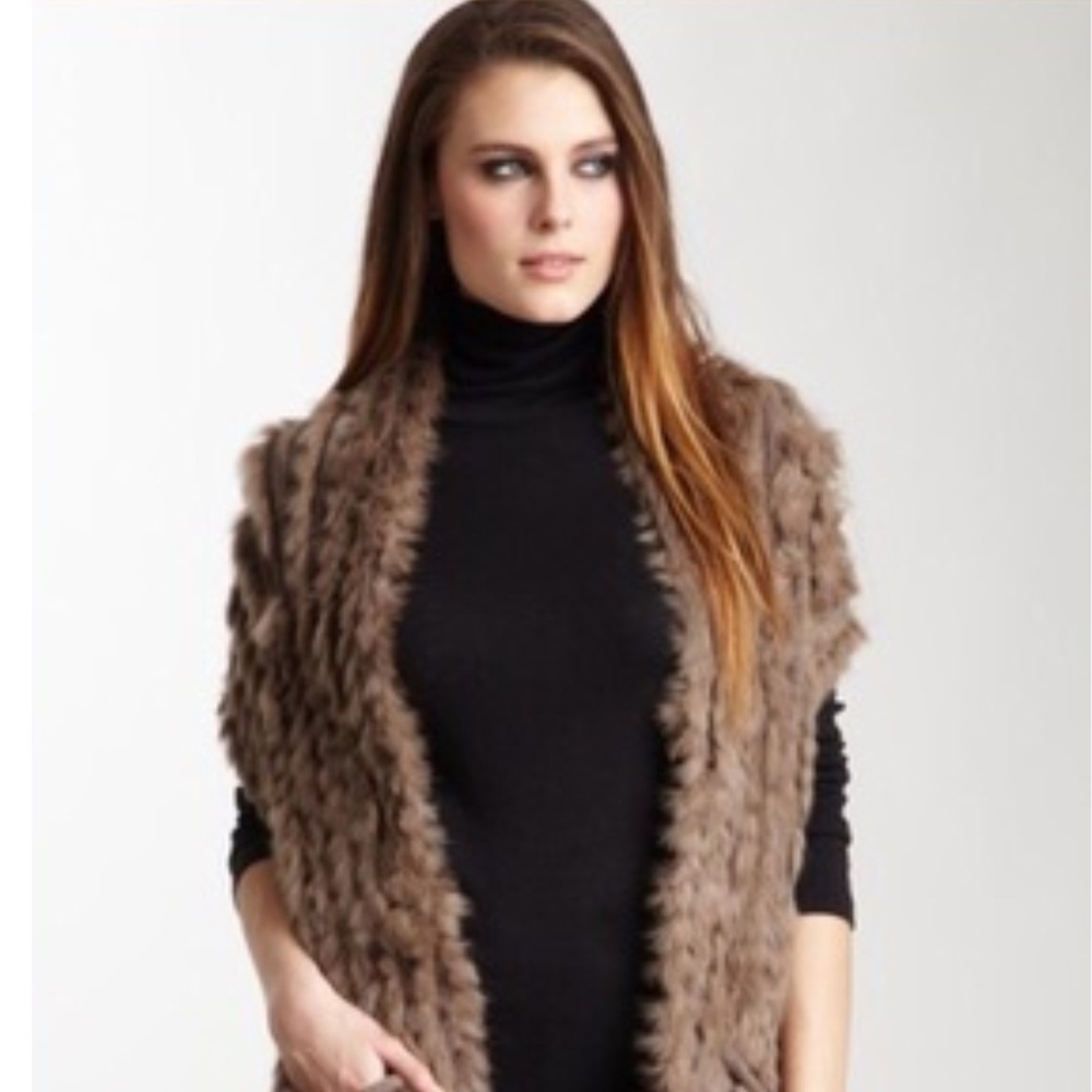 Mischa Barton Aspen Waistcoat Mocha -NWOT